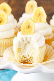 These Homemade Banana Cupcakes Are Soft Creamy Delicious Recipe Cupcake Recipes Banana Cream Pie Cupcakes Banana Cream