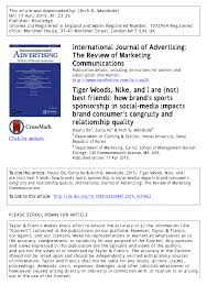 In the years of 1990 through 1992, 27 million products with tiger derivatives were found. Pdf Tiger Woods Nike And I Are Not Best Friends How Brand S Sports Sponsorship In Social Media Impacts Brand Consumer S Congruity And Relationship Quality