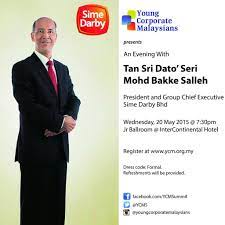 Tan sri dato' seri mohd bakke salleh. Young Corporate Malaysians Ycm On Twitter We Will Be Hosting Tan Sri Mohd Bakke Salleh From Sime Darby On May 20th Register Here Http T Co Xn9m4zfftj Http T Co Ctqphtyu2j