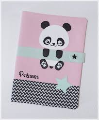Reproduction Interdite Protege Carnet De Sante Couverture Bebe Fille Petit Panda Etsy In 2020 Etsy Punch Needle Nursery