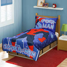 Marvel Spiderman 4 Piece Toddler Bedding Set Toddler Bed Set Toddler Bed Comforter Toddler Bed