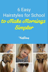This hairstyle is quite practical and easy as it doesn't take too much time to create a braid; 6 Easy Hairstyles For School That Will Make Mornings Simpler