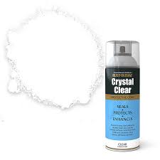 Clean with mineral spirits using microfiber cloth 3. Rust Oleum Crystal Clear Clear Gloss Lacquer Spray Paint 400ml Diy At B Q
