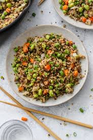 Vegetable Quinoa Fried Rice With Edamame Flora Vino Recipe Vegetable Quinoa Quinoa Fried Rice Edamame