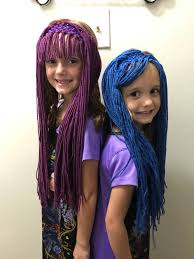 Mal And Evie Inspired Wig Headbands Etsy Braids For Black Hair Remy Hair Weave African Braids Hairstyles
