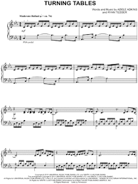 Adele Turning Tables Sheet Music Piano Solo In C Minor Download Print Sheet Music Piano Sheet Music Piano Music