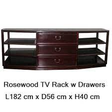 The audio cabinet has a plain base and is made of birch wood. Rosewood Tv Audio Rack Cabinet Furniture Shelves Drawers On Carousell
