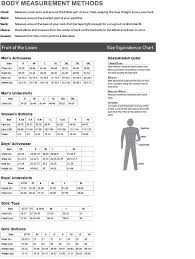 Sizing Charts Amerasport