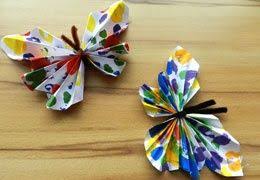 Sommer Wiese Faltschmetterlinge Basteln Basteln Fruhling Basteln Fruhling Ostern Basteln