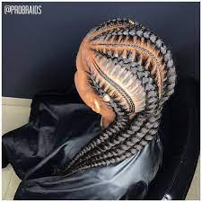 Book Under 4 Large Feed In Braids With 3 Small Ones In Between Braids Probraids Feedinbraids Feed In Braid Feed In Braids Hairstyles Big Box Braids Hairstyles