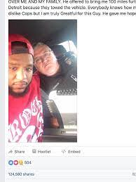 Instead of a trip to jail, officer drives man 100 miles to be with his  family