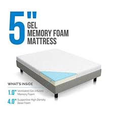 Lucid 5 Inch Full Size Gel Memory Foam Mattress Memory Foam Mattress Foam Mattress Gel Memory Foam Mattress