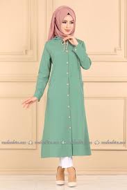 Modaselvim Tunik Kapsonlu Tesettur Tunik Ast2031 Mint Fashion Muslim Fashion Dresses