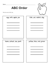 Number recognition and counting activities prepare preschoolers for grade school level addition and subtraction. Abc Order For Beginners 1st Grade By Kelly Connors Tpt