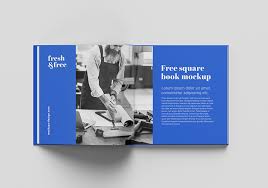 Free Square Book Mockup Mockups Design Free Premium Mockups In 2020 Book Design Layout Mockup Design Booklet Design
