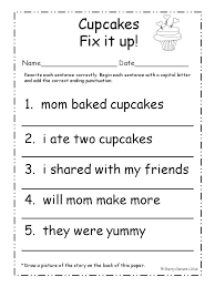 February Fix It Up Sentences School Worksheets Letter To Teacher Matter Worksheets