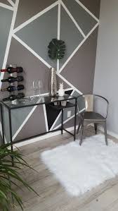 Triangle Geometric Painted Wall Kitchen Design Styles Decor Design Design