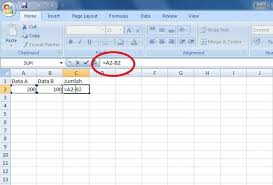 Cara Membuat Formula Pengurangan Di Excel Belajar Penulisan Angka Pengetahuan