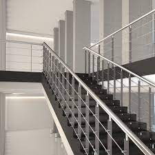The rainier cable railing system by ags stainless features a modern, linear look designed to last a lifetime. Stainless Steel Railing Zenith Rintal Wooden With Bars Indoor
