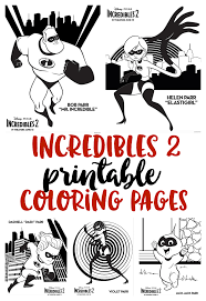 Free printable incredibles dash running coloring page in vector format, easy to print from any device and automatically fit any paper size. Incredibles2 In Theaters June 15 Incredibles Movie Coloring Pages Sunny Sweet Days