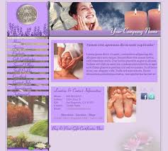 Botanical Garden Purple Website Design Template For Spas Wellness Centers And Estheticians Salonbuild Website Template Design Website Design Design Template