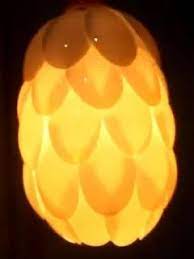 Cat untuk sendok (warna kuning) 5. Langkah Membuat Lampu Hias Dengan Sendok Plastik Dr Sampah