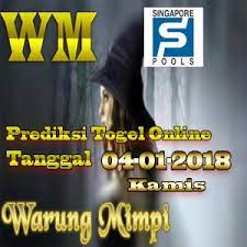 Prediksi Togel Singapore 04 01 2018 Togel Online Hari Ini 4d 2687 Colok Bebas 2 6 8 Ekor 8 7 Kepala 2 1 3 Top 2d Bb 26 8 Sydney Online Playbill