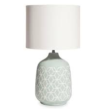 Ceramic, blue table lamps : Lampe Aus Hellblauer Keramik Mit Elfenbeinfarbenem Lampenschirm Maisons Du Monde Lamp Blue Ceramic Lamp Ceramic Lamp