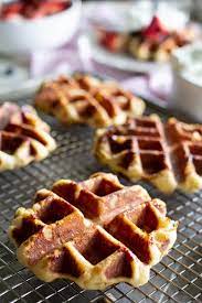 In belgium, liège waffles greatly eclipse the brussels waffle in popularity, and it's what's most often sold in touristy waffle establishments throughout the to get the best liège waffles, it's really worth going to liège itself. Liege Waffle Recipe A Bountiful Kitchen