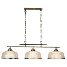 Both fairy and string lights can make excellent curtain lights, so the look you want will dictate which type you should buy. Patron Glass 3 Light Ceiling Bar Pendant Antique Brass Lighting Direct