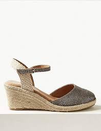 Must Have Shoes Wide Fit Wedge Heel Espadrilles From Marks And Spencers Heeled Espadrilles Espadrilles Wedge Espadrille