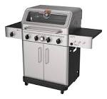 Vida Essence Series Vida 4-Burner Convertible Propane Gas BBQ Grill with a Window Lid Paderno