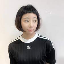van はinstagramを利用しています 眉上極短瀏海 搭配bob 髮型 圓圓的 可愛 樂fun barber hair 台中市西區大忠南街53號 0912 357428 line vantom ig vanvantom 燙染找 短い前髪 眉 前髪