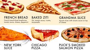 chart shows 40 types of pizzas the good the bad and the