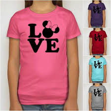 Minnie Mouse Love Disney Inspired Girls Tee