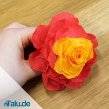 Noch eine schritt fur schritt anleitung fur selbstgemachte blumen blumenstrauss aus krepppapier selber machen. Blumen Aus Krepppapier Basteln Bastelanleitungen Talu De