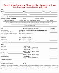 Sample Church Membership Form Template Fresh 50 Registration Forms In Pdf In 2020 Application Form Birth Announcement Template Templates