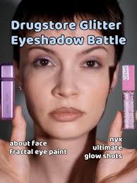 let's talk drugstore glitter 🪑 @about-face beauty Fractal Eye Paint T...