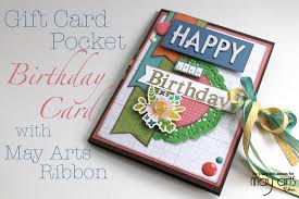 Visit square gift cards to learn more about their digital gift cards program. Easy Card Making For Gift Cards Online Ribbon May Arts Ribbon