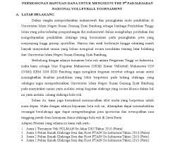 Proposal turnamen sepak bola doc. 24 Proposal Bantuan Dana Sepak Bola Doc Info Dana Tunai