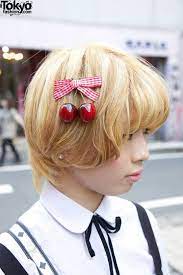 Cherries Hair Clip In Harajuku Cherry Hair Japanese Hairstyle Hair Clips