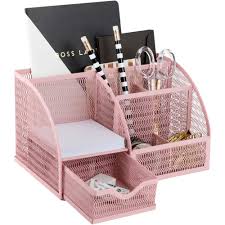 How much does the shipping cost for desk accessories for women? Light Pink Desk Organizer Cute And Girly Pink Desk Accessories Office Storage For Girls And Women Paper Storage And Office Supply Storage Home Office Walmart Canada