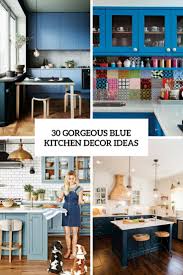 Blue kitchens are trending blue is hot in kitchen designs right now. 30 Gorgeous Blue Kitchen Decor Ideas Digsdigs