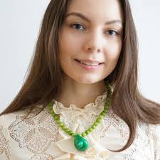 Green Shell Necklace Sienna