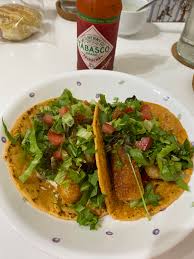 Fish tacos with sriracha sour cream. Fish Stick Tacos With Tabasco Sriracha Sour Cream With Lime Coriander Leaves Mixed Leaf Salad And Diced Beef Tomatoes On Mini Tomato Wraps I M A Malaysian And I Absolutely Fell In Love