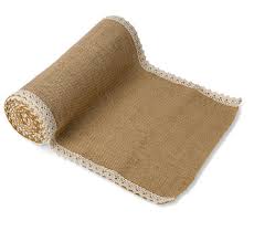 chemin de table jute et dentelle chemin de table jute toile de jute chemin de table