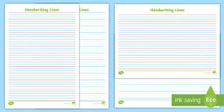 Plus, below are a few ideas to inspire boys and girls to practice their a b c's with paper and pencil…. Printable Handwriting Lines Primary Teaching Resources