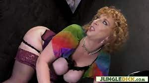 Busty Cougar Decides To Have Interracial Fun In Gloryhole Booth - XNXX.COM