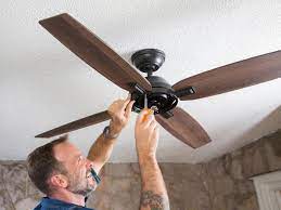 Remove the switch housing cover plate from the fan, and remove the plug from the center of the plate. How To Install A Ceiling Fan Hgtv