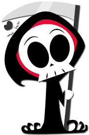 Chibi Fied Grim Reaper By Enigmatia On Deviantart Simple Cartoon Reaper Drawing Art